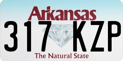 AR license plate 317KZP