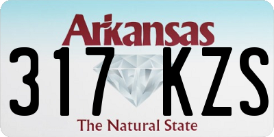 AR license plate 317KZS