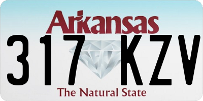 AR license plate 317KZV