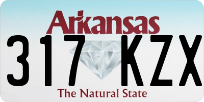 AR license plate 317KZX