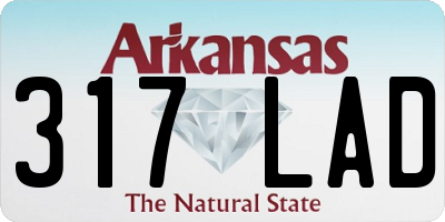 AR license plate 317LAD