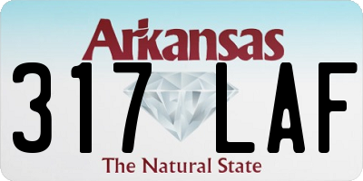 AR license plate 317LAF