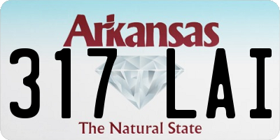 AR license plate 317LAI