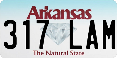 AR license plate 317LAM