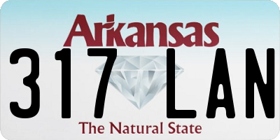 AR license plate 317LAN