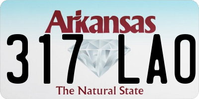 AR license plate 317LAO
