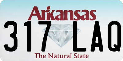 AR license plate 317LAQ