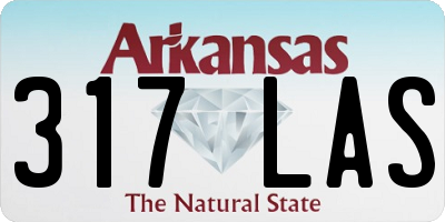 AR license plate 317LAS