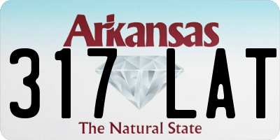 AR license plate 317LAT
