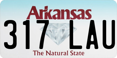 AR license plate 317LAU