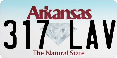 AR license plate 317LAV