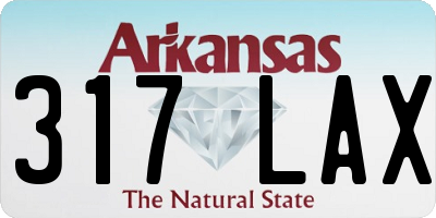 AR license plate 317LAX