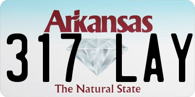 AR license plate 317LAY