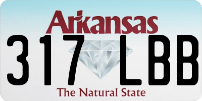 AR license plate 317LBB