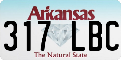 AR license plate 317LBC