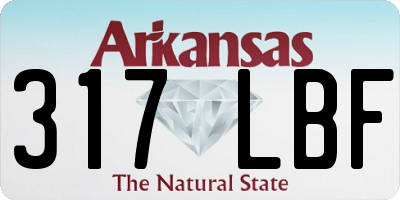AR license plate 317LBF