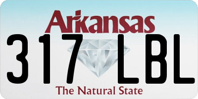 AR license plate 317LBL