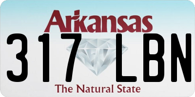 AR license plate 317LBN
