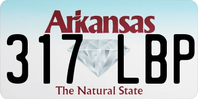 AR license plate 317LBP