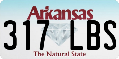 AR license plate 317LBS