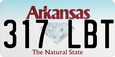 AR license plate 317LBT