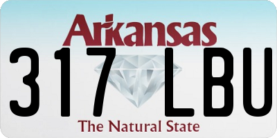 AR license plate 317LBU