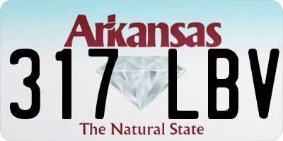AR license plate 317LBV