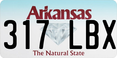 AR license plate 317LBX