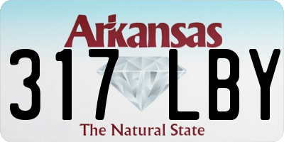 AR license plate 317LBY