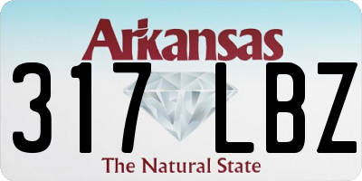 AR license plate 317LBZ