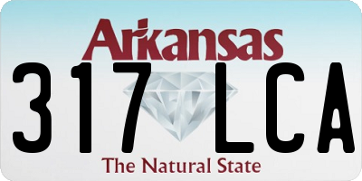 AR license plate 317LCA
