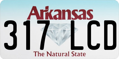 AR license plate 317LCD