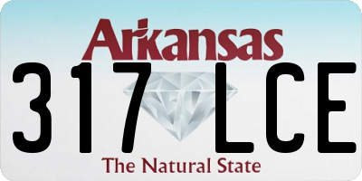 AR license plate 317LCE