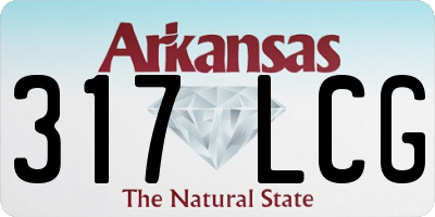 AR license plate 317LCG
