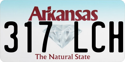AR license plate 317LCH