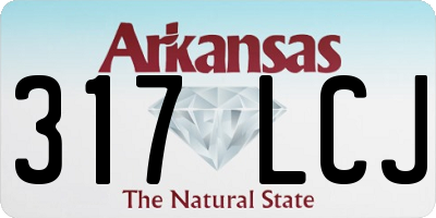 AR license plate 317LCJ