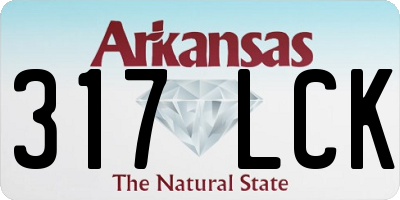 AR license plate 317LCK