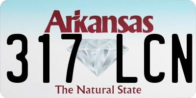 AR license plate 317LCN