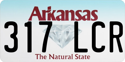 AR license plate 317LCR