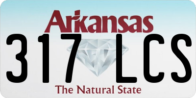 AR license plate 317LCS