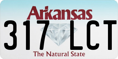 AR license plate 317LCT