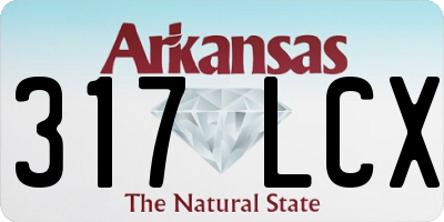 AR license plate 317LCX
