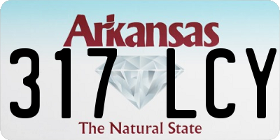AR license plate 317LCY