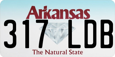 AR license plate 317LDB