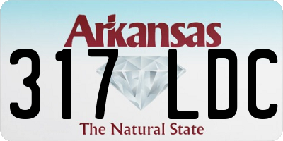 AR license plate 317LDC
