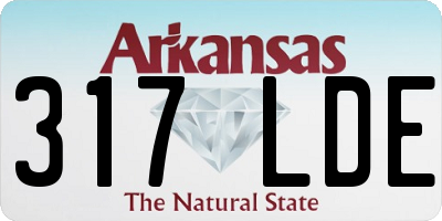 AR license plate 317LDE