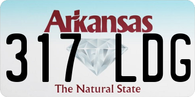 AR license plate 317LDG