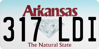 AR license plate 317LDI