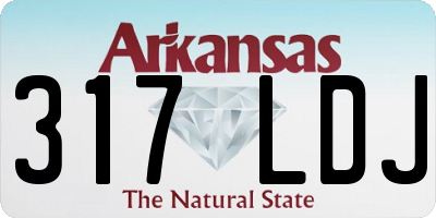 AR license plate 317LDJ