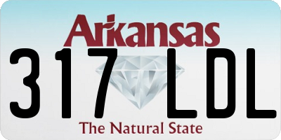 AR license plate 317LDL